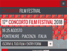 Tablet Screenshot of concortofilmfestival.com